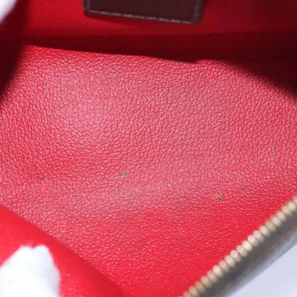 LOUIS VUITTON Damier Ebene Pochette Cosmetic PM Pouch N47516 LV Auth 80308 - Picture 2 of 15